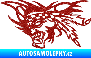 Samolepka Indián 001 levá Ultra Metalic červená