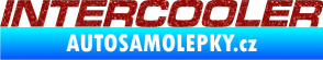 Samolepka Intercooler Ultra Metalic červená