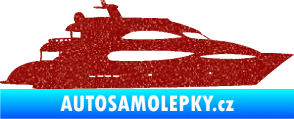 Samolepka Jachta 002 pravá Ultra Metalic červená