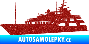 Samolepka Jachta 004 levá Ultra Metalic červená
