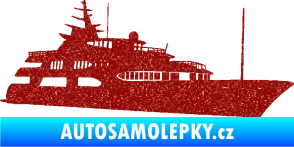 Samolepka Jachta 004 pravá Ultra Metalic červená