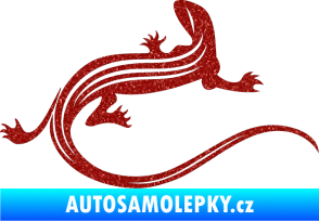 Samolepka Ještěrka 011 pravá Ultra Metalic červená