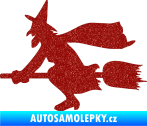 Samolepka Ježibaba levá Ultra Metalic červená