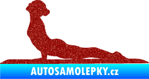 Samolepka Jóga 004 levá Ultra Metalic červená