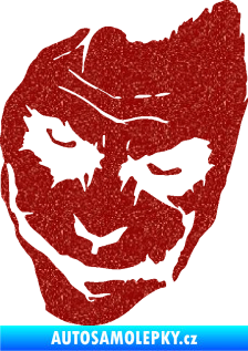 Samolepka Joker 002 levá tvář Ultra Metalic červená