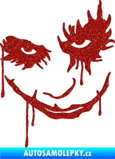Samolepka Joker 003 levá tvář Ultra Metalic červená