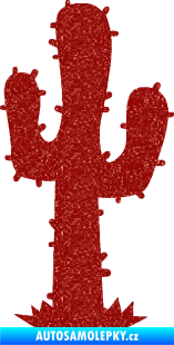 Samolepka Kaktus 001 pravá Ultra Metalic červená
