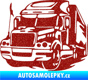Samolepka Kamion 002 levá nákladní auto Ultra Metalic červená