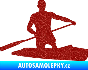 Samolepka Kanoista 002 pravá Ultra Metalic červená