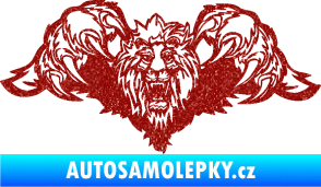 Samolepka Kapota 041 lev Ultra Metalic červená