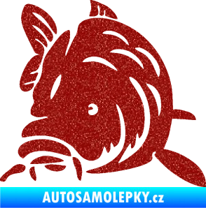 Samolepka Kapr 002 levá Ultra Metalic červená