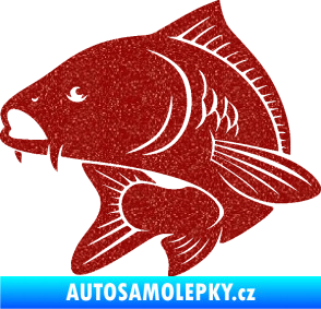 Samolepka Kapr 008 levá Ultra Metalic červená