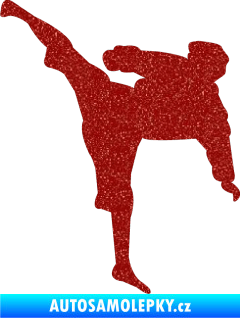 Samolepka Karate 009 levá Ultra Metalic červená