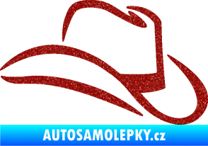 Samolepka Klobouk 002 pravá Ultra Metalic červená