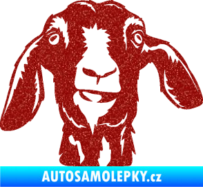 Samolepka Koza 003 pravá Ultra Metalic červená