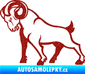 Samolepka Kozel 002 levá Ultra Metalic červená