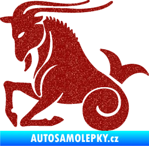 Samolepka Kozoroh 004 levá Ultra Metalic červená