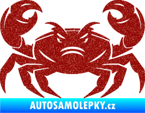 Samolepka Krab 003 Ultra Metalic červená