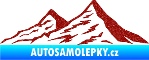 Samolepka Krajina hory 009 levá Ultra Metalic červená