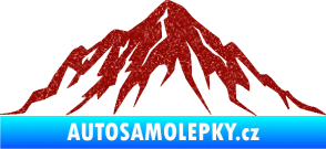 Samolepka Krajina hory 010 levá Ultra Metalic červená