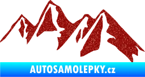 Samolepka Krajina hory 015 pravá Ultra Metalic červená