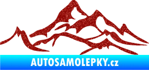 Samolepka Krajina hory 017 levá Ultra Metalic červená