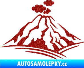 Samolepka Krajina hory 018 levá Ultra Metalic červená