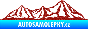 Samolepka Krajina hory 019 pravá Ultra Metalic červená