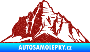 Samolepka Krajina hory 022 levá Ultra Metalic červená