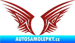 Samolepka Křídla 005 Ultra Metalic červená