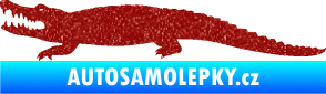 Samolepka Krokodýl 002 levá Ultra Metalic červená