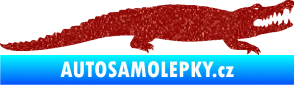 Samolepka Krokodýl 002 pravá Ultra Metalic červená