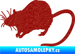 Samolepka Krysa 002 levá Ultra Metalic červená