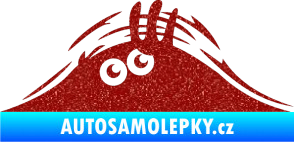 Samolepka Kuk 001 levá šmírák Ultra Metalic červená