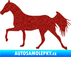 Samolepka Kůň 001 levá Ultra Metalic červená