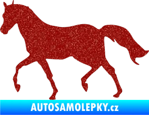 Samolepka Kůň 003 levá Ultra Metalic červená