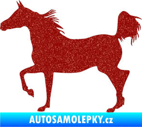 Samolepka Kůň 009 levá Ultra Metalic červená