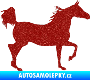 Samolepka Kůň 009 pravá Ultra Metalic červená