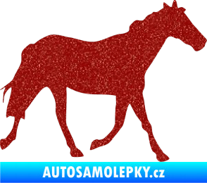 Samolepka Kůň 012 pravá Ultra Metalic červená