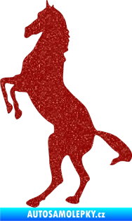Samolepka Kůň 013 levá na zadních Ultra Metalic červená