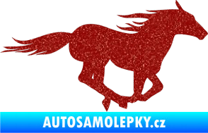 Samolepka Kůň 029 pravá Ultra Metalic červená