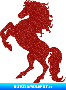Samolepka Kůň 038 levá Ultra Metalic červená