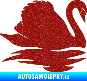 Samolepka Labuť 003 pravá Ultra Metalic červená