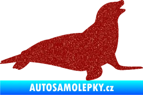 Samolepka Lachtan 002 pravá Ultra Metalic červená