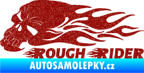 Samolepka Lebka 051 levá rough rider Ultra Metalic červená