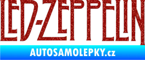 Samolepka Led Zeppelin Ultra Metalic červená
