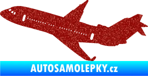 Samolepka Letadlo 013 levá Ultra Metalic červená