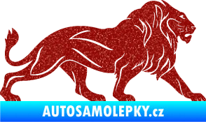 Samolepka Lev 007 pravá Ultra Metalic červená