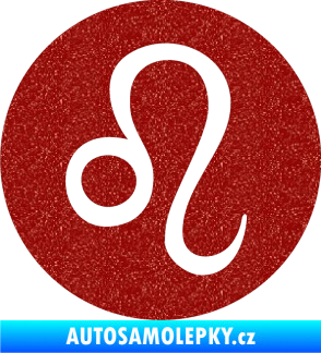Samolepka Lev zvěrokruh 001 - horoskop Ultra Metalic červená