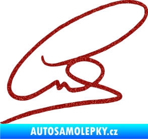 Samolepka Levis Hamilton podpis Ultra Metalic červená